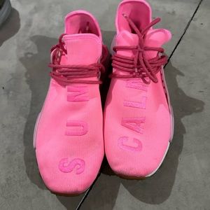 ADIDAS NMD HUMAN RACE TRAIL x PHARRELL PINK NOW IS HER TIME SUN CALM Size 12 Men